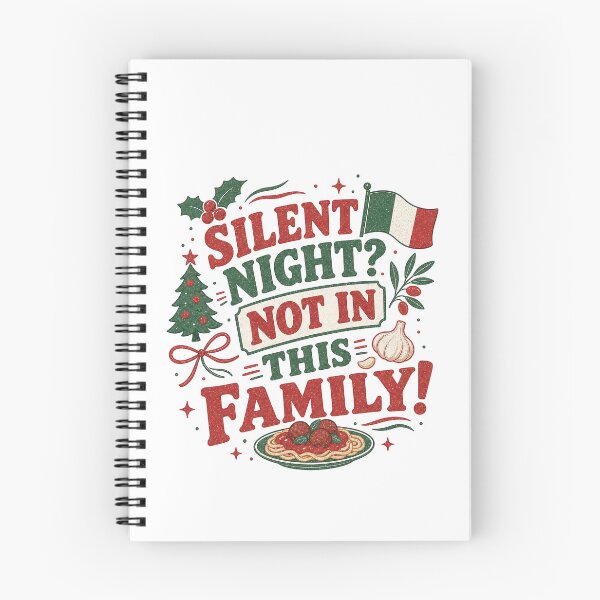 Item preview, Silent Night Not in This Italian Family designed and sold by SpEnMa-Holidays.