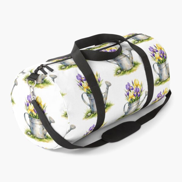 Item preview, Watercolor Watering Can with Iris Flowers designed and sold by silviaol.