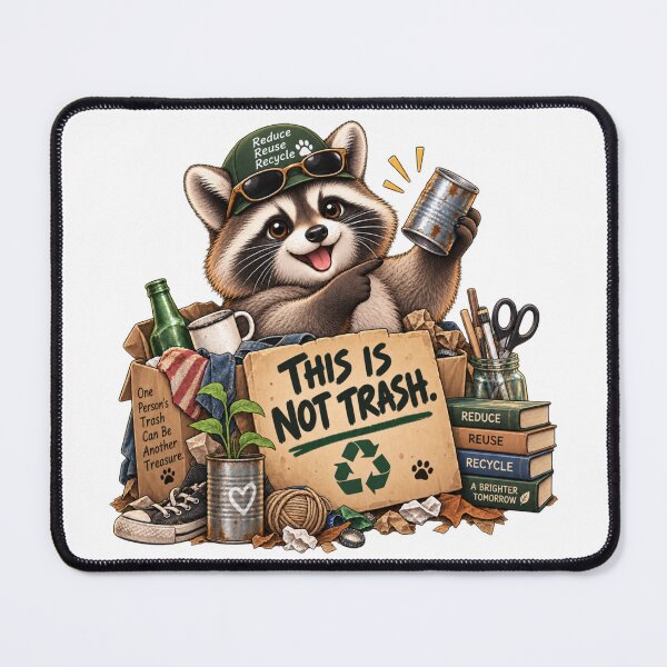 Item preview, This Is Not Trash – Funny Raccoon designed and sold by BAD TASTE CLUB.