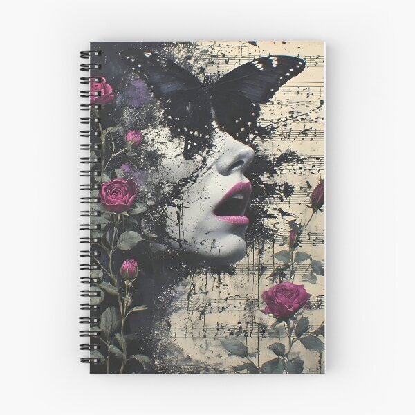 Item preview, The Nocturne of Becoming – Gothic Butterfly Portrait designed and sold by UrbanTempleArt.