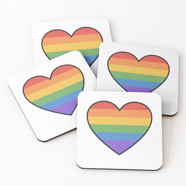 Item preview, Rainbow Pride Heart Sticker designed and sold by BYyass25.