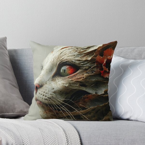 Item preview, The Feline Guardian – Surreal Fantasy Cat Art Print designed and sold by UrbanTempleArt.