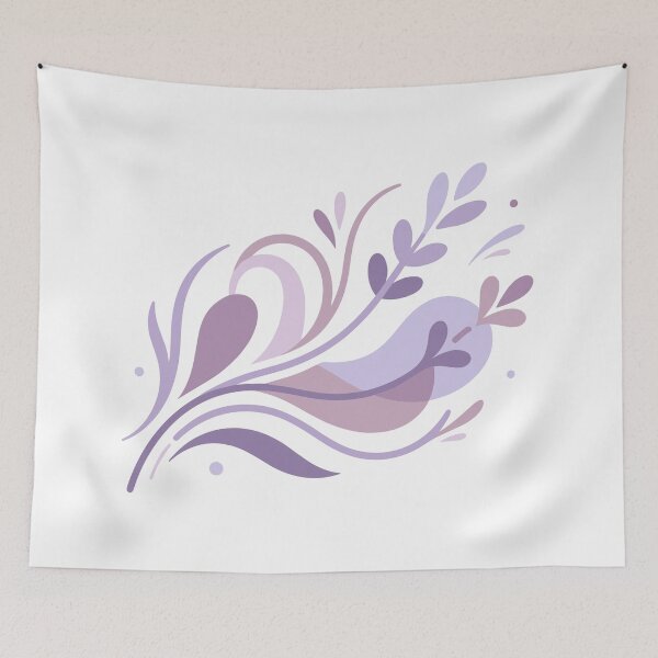 Item preview, Elegant minimalist artwork showcasing lavender flowers in a subtle, calming arrangement. designed and sold by ElegantOutlines.