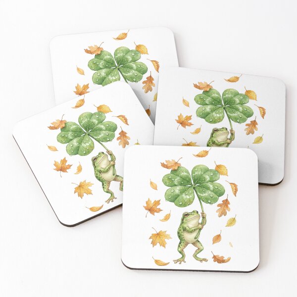 Item preview, Lucky Frog Clover Umbrella designed and sold by Tiffany Roy.
