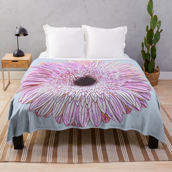Item preview, Abstract Impressionist Pink Gerbera Daisy Pastel Digital Art designed and sold by BalkanBloomArt.