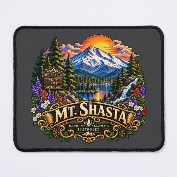 Item preview, Mount Shasta Adventure — Trails, Lakes & Mountain Views designed and sold by OzyWear.