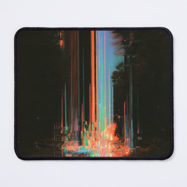 Item preview, Signal Forest – Glitched Neon Landscape designed and sold by AlfiB.