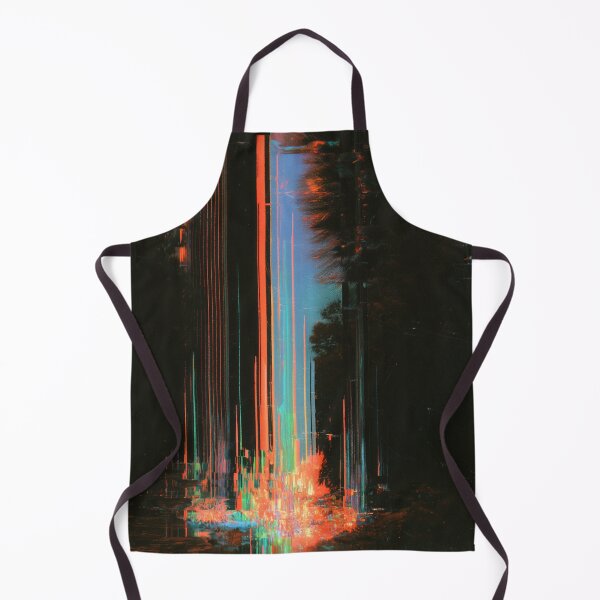 Item preview, Signal Forest – Glitched Neon Landscape designed and sold by AlfiB.