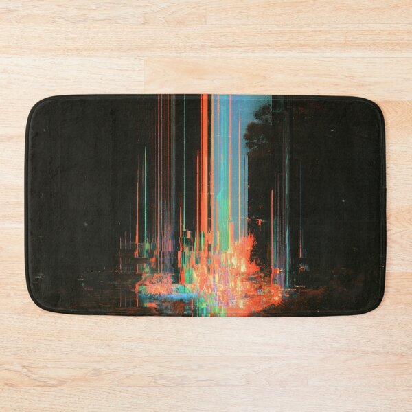 Item preview, Signal Forest – Glitched Neon Landscape designed and sold by AlfiB.