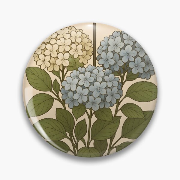 Item preview, Vintage Joyeux Anniversaire Hydrangea – French Birthday Flower designed and sold by EmeraldeaArt.
