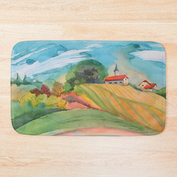 Item preview, Countryside Church on Golden Hill designed and sold by Arsenje.