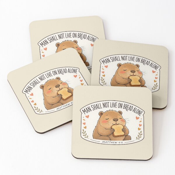 Item preview, Matthew 4:4 Man Shall Not Live On Bread Alone designed and sold by plushism.