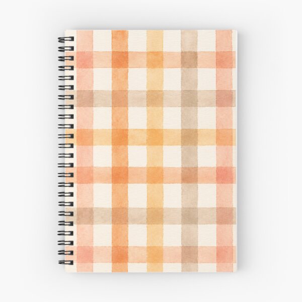 Item preview, Watercolor Plaid Pattern | Peach Coral Apricot Gingham designed and sold by Luv4tete.
