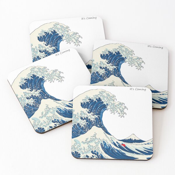 Item preview, The Great Blue Wave designed and sold by notsweettea.