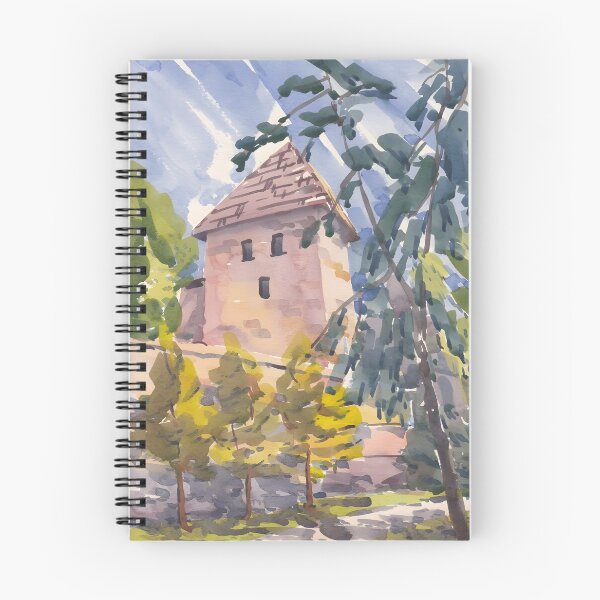 Item preview, Historic Stone Tower among Trees designed and sold by Arsenje.