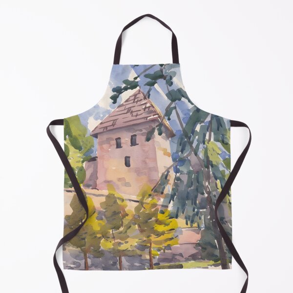 Item preview, Historic Stone Tower among Trees designed and sold by Arsenje.