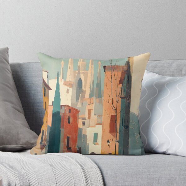 Item preview, Barcelona – Sagrada Familia City Skyline Travel Print, Spain designed and sold by MarkedArtPrints.