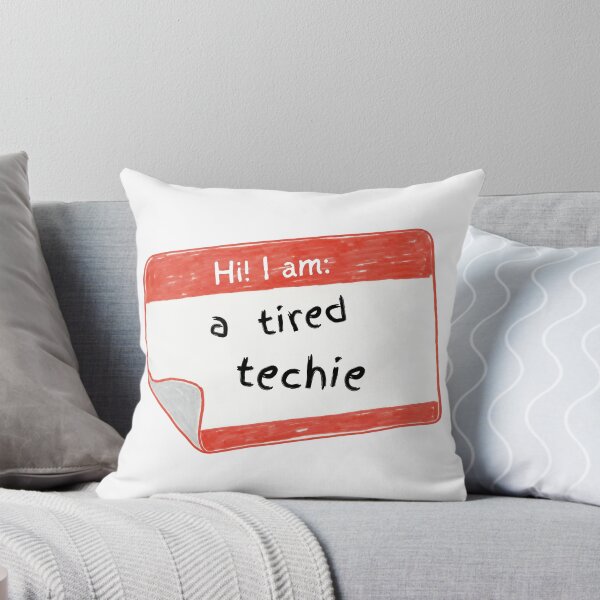Item preview, Hello I'm A Tired Techie Theatre Name Tag designed and sold by katie-walker32.