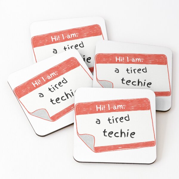Item preview, Hola, soy un técnico cansado. Etiqueta de nombre de teatro. designed and sold by katie-walker32.