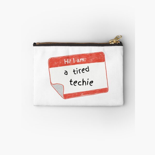 Item preview, Hello I'm A Tired Techie Theatre Name Tag designed and sold by katie-walker32.