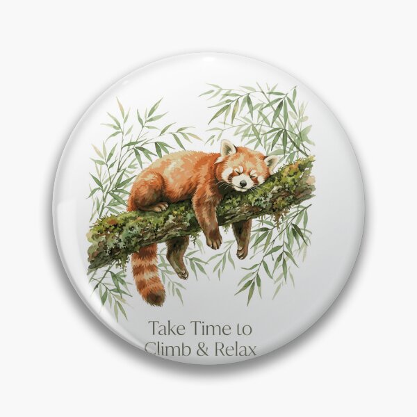 Item preview, Red Panda Take Time Relax designed and sold by Tiffany Roy.