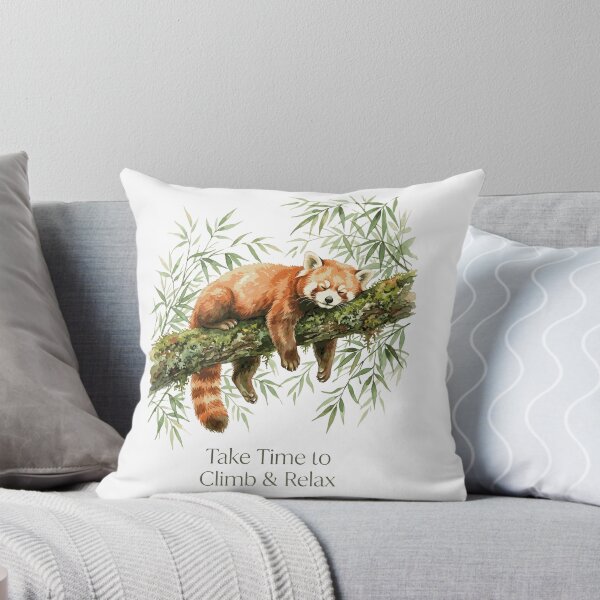 Item preview, Red Panda Take Time Relax designed and sold by Tiffany Roy.