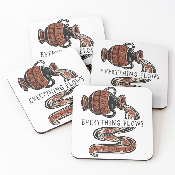 Item preview, Everything Flows Heraclitus Greek Amphora designed and sold by Lolik Designs.