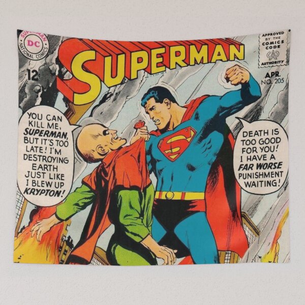 Item preview, DC Comics Superman Vintage Comic Original Custom Poster Art Tee designed and sold by Cool Robot Bro..