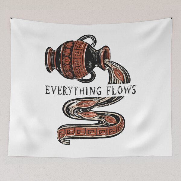 Item preview, Everything Flows Heraclitus Greek Amphora designed and sold by Lolik Designs.