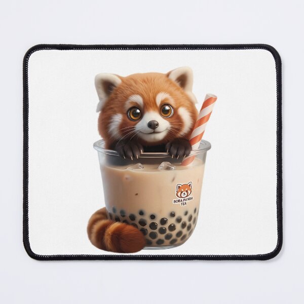 Item preview, Adorable Spherical Cartoon Red Panda Inside a Sweet Boba Cup designed and sold by HoMya.