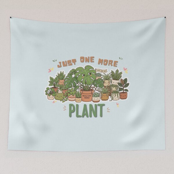 Item preview, Just One More Plant Funny Houseplant Lover Sticker designed and sold by KaBaRen.
