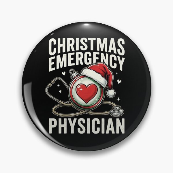 Item preview, Christmas Emergency Physician Nurse Doctor Stethoscope Heart Holiday Design designed and sold by 519xdesign.