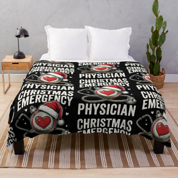 Item preview, Christmas Emergency Physician Nurse Doctor Stethoscope Heart Holiday Design designed and sold by 519xdesign.