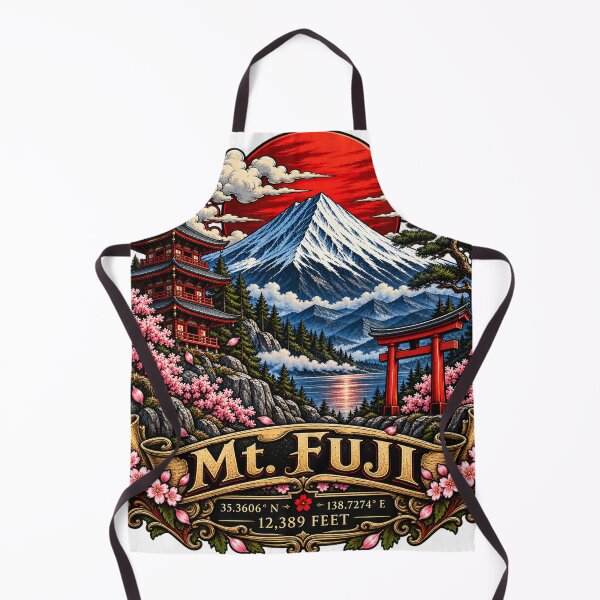 Item preview, Mount Fuji Rising Sun — Sakura & Sacred Mountain of Japan designed and sold by OzyWear.