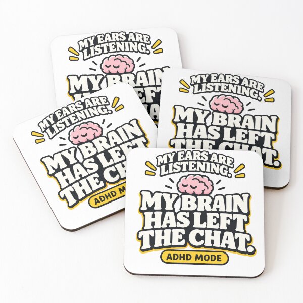 Item preview, My Brain Left The Chat ADHD designed and sold by PurpleJelly90.