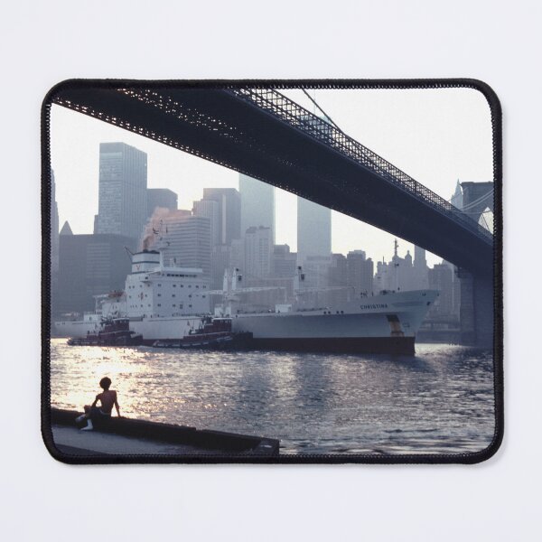 Item preview, Boy at the Brooklyn Bridge at sunset. designed and sold by Tom Wurl.