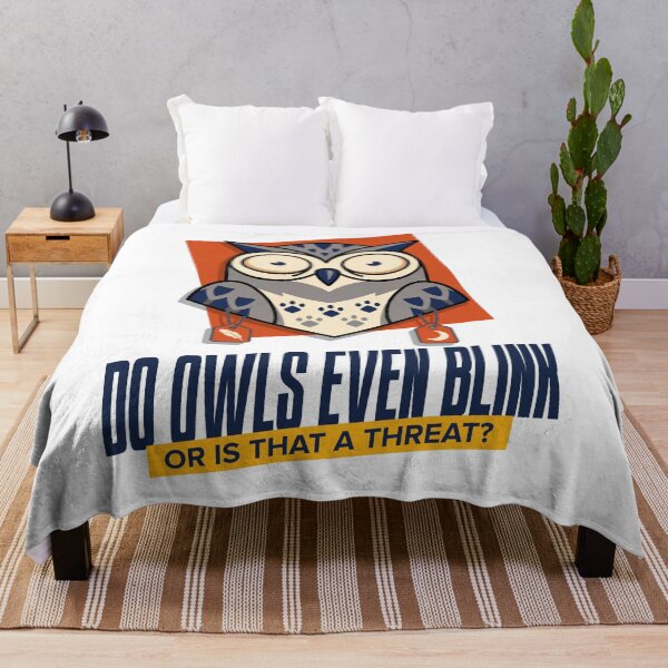 Item preview, Do Owls Even Blink Funny Design designed and sold by NullSpacePrints.