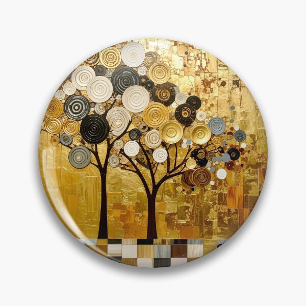 Item preview, Ornate Gold Leaf and Mosaic Circle Tree designed and sold by Vicky Brago-Mitchell®.