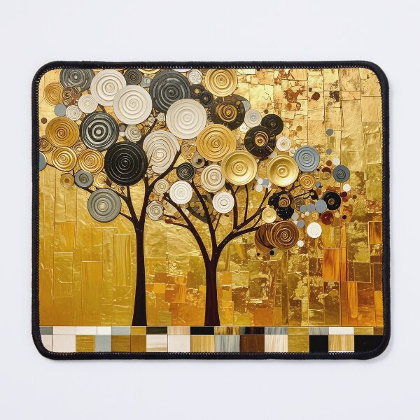 Item preview, Ornate Gold Leaf and Mosaic Circle Tree designed and sold by Vicky Brago-Mitchell®.