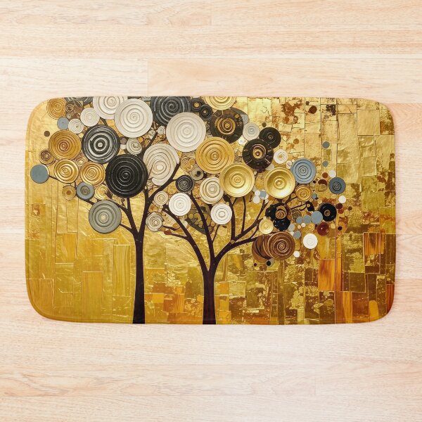 Item preview, Ornate Gold Leaf and Mosaic Circle Tree designed and sold by Vicky Brago-Mitchell®.