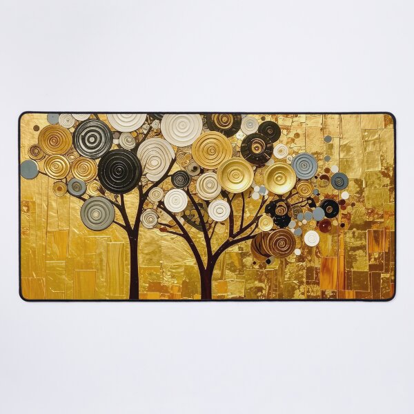 Item preview, Ornate Gold Leaf and Mosaic Circle Tree designed and sold by Vicky Brago-Mitchell®.