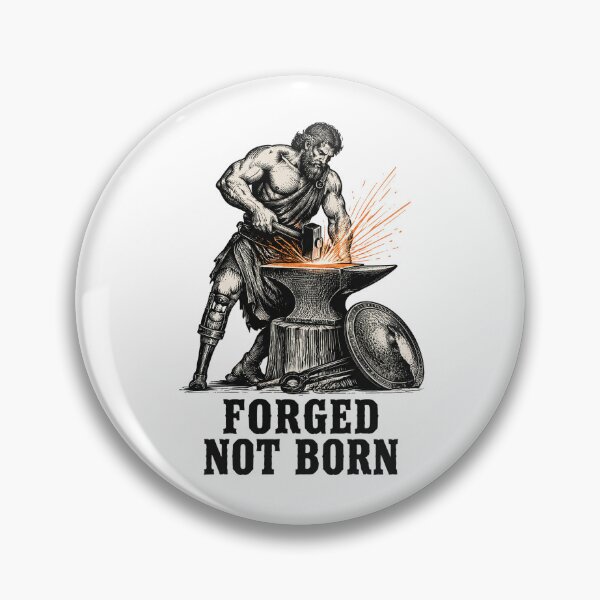 Item preview, Forged Not Born Hephaestus Blacksmith God designed and sold by Lolik Designs.