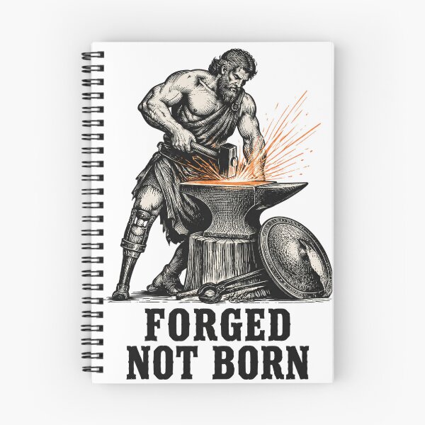 Item preview, Forged Not Born Hephaestus Blacksmith God designed and sold by Lolik Designs.
