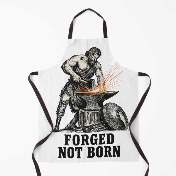 Item preview, Forged Not Born Hephaestus Blacksmith God designed and sold by Lolik Designs.