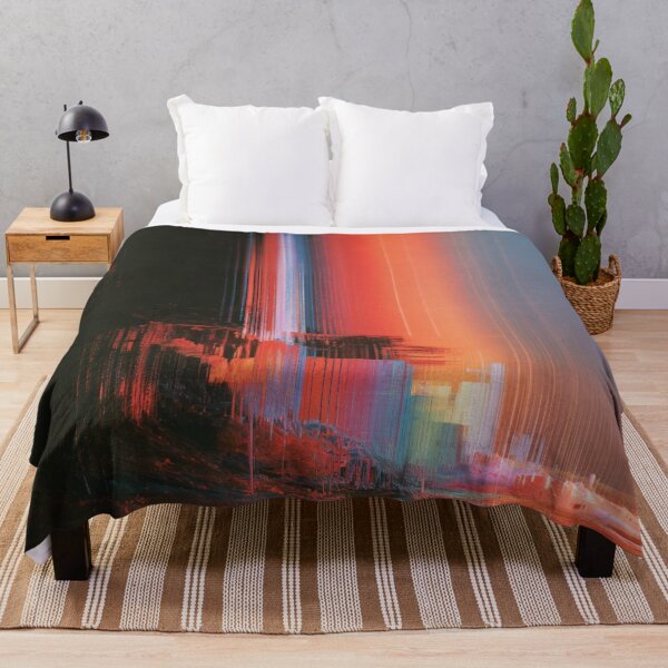 Artikelvorschau, Synthetischer Sonnenuntergang – Abstrakte Glitch-Landschaft entworfen und verkauft von AlfiB.