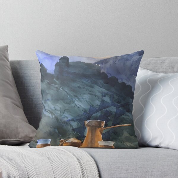 Item preview, Traditional Coffee and Mountain Fortress View designed and sold by Arsenje.
