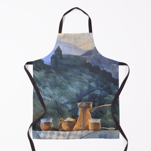 Item preview, Traditional Coffee and Mountain Fortress View designed and sold by Arsenje.