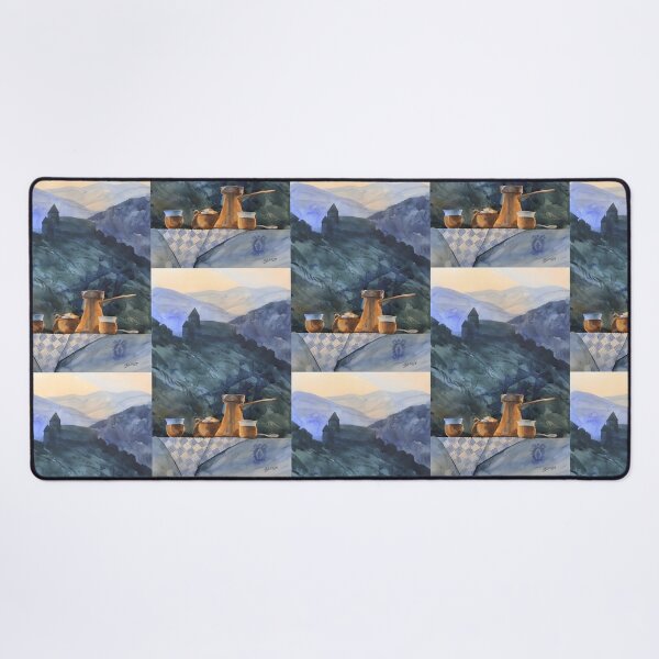 Item preview, Traditional Coffee and Mountain Fortress View designed and sold by Arsenje.