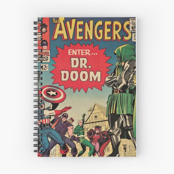 Item preview, The Avengers Comics Dr Doom Marvel Comic Book Original Custom Vintage Movie Poster Art designed and sold by Cool Robot Bro..