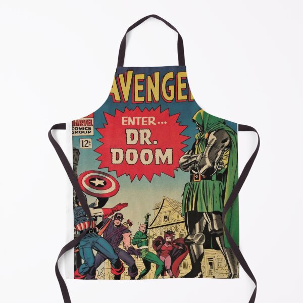 Item preview, The Avengers Comics Dr Doom Marvel Comic Book Original Custom Vintage Movie Poster Art designed and sold by Cool Robot Bro..